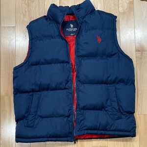 U.S. Polo Assn. Navy and Red Vest